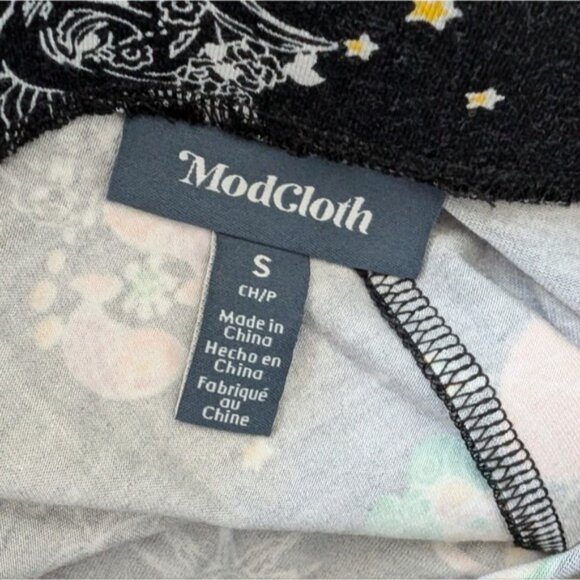 Modcloth Excellence Attained Knit A-Line Skirt S NEW Black Astrology Zodiac - Picture 6 of 6